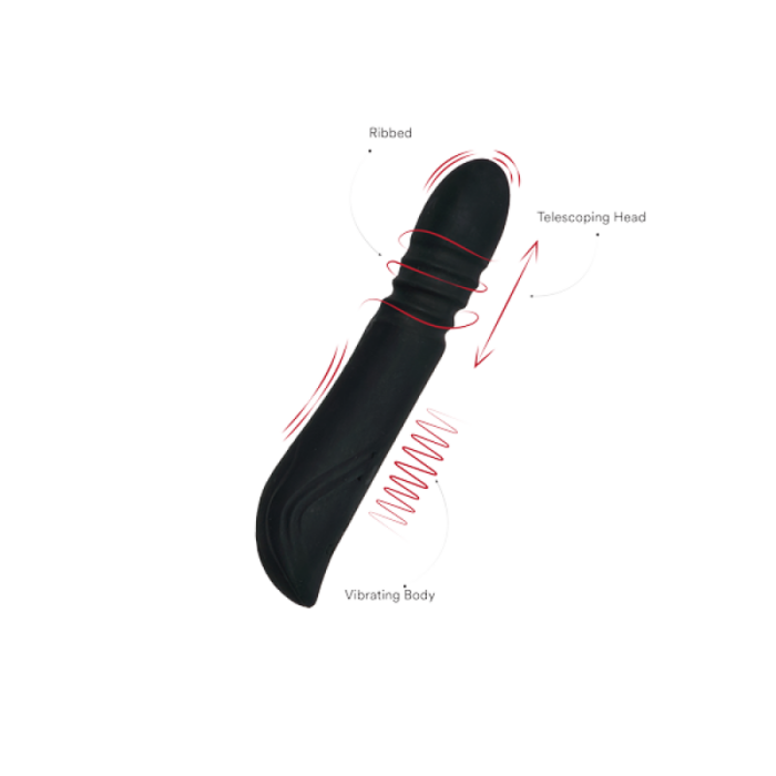 Pique – Telescoping Head Vibrator - 01